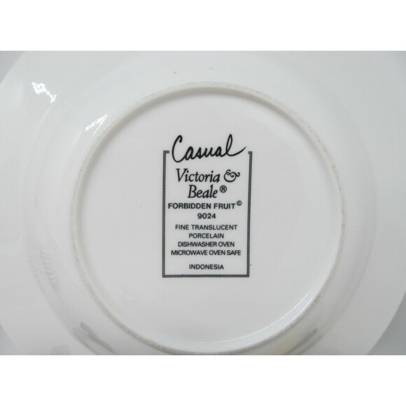 Victoria & Beale Casual Forbidden Fruit Rim Soup Pasta Bowls Bundle of 5 - Picture 5 of 10